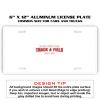 6 X 12 Full Size Aluminum License Plate for Cars and Trucks  Thumbnail