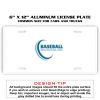 6 X 12 Full Size Aluminum License Plate for Cars and Trucks  Thumbnail