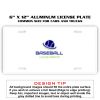 6 X 12 Full Size Aluminum License Plate for Cars and Trucks  Thumbnail