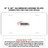 6 X 12 Full Size Aluminum License Plate for Cars and Trucks  Thumbnail