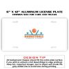6 X 12 Full Size Aluminum License Plate for Cars and Trucks  Thumbnail