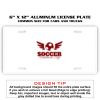 6 X 12 Full Size Aluminum License Plate for Cars and Trucks  Thumbnail