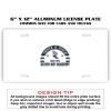 6 X 12 Full Size Aluminum License Plate for Cars and Trucks  Thumbnail