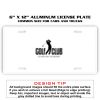 6 X 12 Full Size Aluminum License Plate for Cars and Trucks  Thumbnail