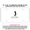 6 X 12 Full Size Aluminum License Plate for Cars and Trucks  Thumbnail