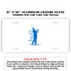 6 X 12 Full Size Aluminum License Plate for Cars and Trucks  Thumbnail
