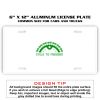 6 X 12 Full Size Aluminum License Plate for Cars and Trucks  Thumbnail
