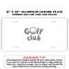 6 X 12 Full Size Aluminum License Plate for Cars and Trucks  Thumbnail