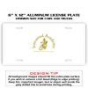 6 X 12 Full Size Aluminum License Plate for Cars and Trucks  Thumbnail