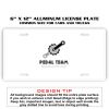 6 X 12 Full Size Aluminum License Plate for Cars and Trucks  Thumbnail