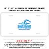 6 X 12 Full Size Aluminum License Plate for Cars and Trucks  Thumbnail