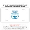 6 X 12 Full Size Aluminum License Plate for Cars and Trucks  Thumbnail