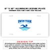 6 X 12 Full Size Aluminum License Plate for Cars and Trucks  Thumbnail