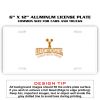 6 X 12 Full Size Aluminum License Plate for Cars and Trucks  Thumbnail