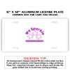 6 X 12 Full Size Aluminum License Plate for Cars and Trucks  Thumbnail
