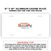 6 X 12 Full Size Aluminum License Plate for Cars and Trucks  Thumbnail