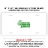 6 X 12 Full Size Aluminum License Plate for Cars and Trucks  Thumbnail