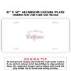 6 X 12 Full Size Aluminum License Plate for Cars and Trucks  Thumbnail