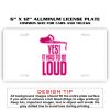 6 X 12 Full Size Aluminum License Plate for Cars and Trucks  Thumbnail