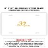 6 X 12 Full Size Aluminum License Plate for Cars and Trucks  Thumbnail