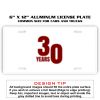 6 X 12 Full Size Aluminum License Plate for Cars and Trucks  Thumbnail