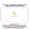 6 X 12 Full Size Aluminum License Plate for Cars and Trucks  Thumbnail