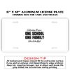 6 X 12 Full Size Aluminum License Plate for Cars and Trucks  Thumbnail
