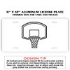 6 X 12 Full Size Aluminum License Plate for Cars and Trucks  Thumbnail