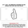 6 X 12 Full Size Aluminum License Plate for Cars and Trucks  Thumbnail