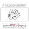 6 X 12 Full Size Aluminum License Plate for Cars and Trucks  Thumbnail