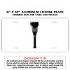 6 X 12 Full Size Aluminum License Plate for Cars and Trucks  Thumbnail