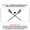 6 X 12 Full Size Aluminum License Plate for Cars and Trucks  Thumbnail