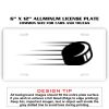 6 X 12 Full Size Aluminum License Plate for Cars and Trucks  Thumbnail