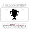 6 X 12 Full Size Aluminum License Plate for Cars and Trucks  Thumbnail