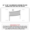 6 X 12 Full Size Aluminum License Plate for Cars and Trucks  Thumbnail