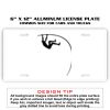 6 X 12 Full Size Aluminum License Plate for Cars and Trucks  Thumbnail