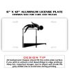 6 X 12 Full Size Aluminum License Plate for Cars and Trucks  Thumbnail