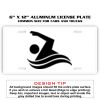 6 X 12 Full Size Aluminum License Plate for Cars and Trucks  Thumbnail