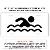 6 X 12 Full Size Aluminum License Plate for Cars and Trucks  Thumbnail