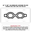 6 X 12 Full Size Aluminum License Plate for Cars and Trucks  Thumbnail