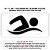 6 X 12 Full Size Aluminum License Plate for Cars and Trucks  Thumbnail