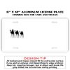 6 X 12 Full Size Aluminum License Plate for Cars and Trucks  Thumbnail