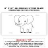 6 X 12 Full Size Aluminum License Plate for Cars and Trucks  Thumbnail