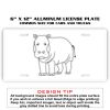 6 X 12 Full Size Aluminum License Plate for Cars and Trucks  Thumbnail