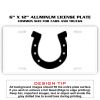6 X 12 Full Size Aluminum License Plate for Cars and Trucks  Thumbnail