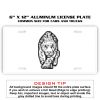 6 X 12 Full Size Aluminum License Plate for Cars and Trucks  Thumbnail