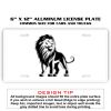 6 X 12 Full Size Aluminum License Plate for Cars and Trucks  Thumbnail