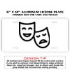 6 X 12 Full Size Aluminum License Plate for Cars and Trucks  Thumbnail