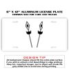 6 X 12 Full Size Aluminum License Plate for Cars and Trucks  Thumbnail