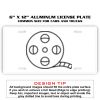 6 X 12 Full Size Aluminum License Plate for Cars and Trucks  Thumbnail